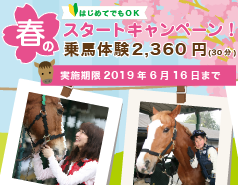 乗馬キャンペーン
